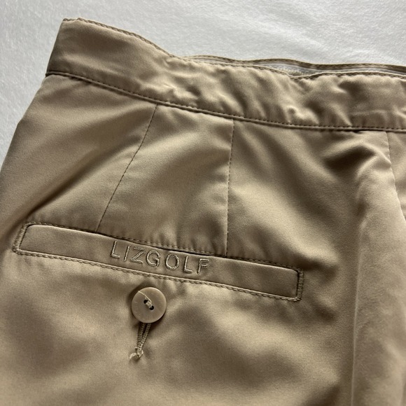 Liz Claiborne LIZGOLF  Womens Golf Pants Size 10 Crop Pockets Khaki Sport - Picture 7 of 16